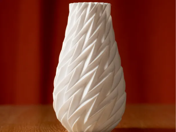 Vaso a trama intrecciata Geometrica