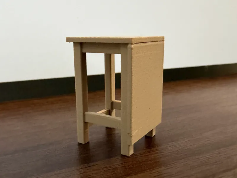 a chair in the school workshop