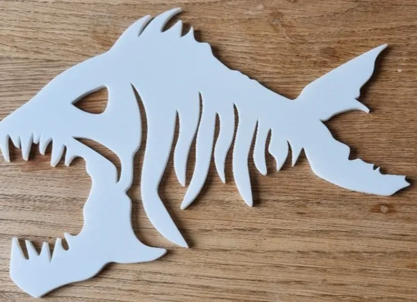 Squelette de poisson décoratif