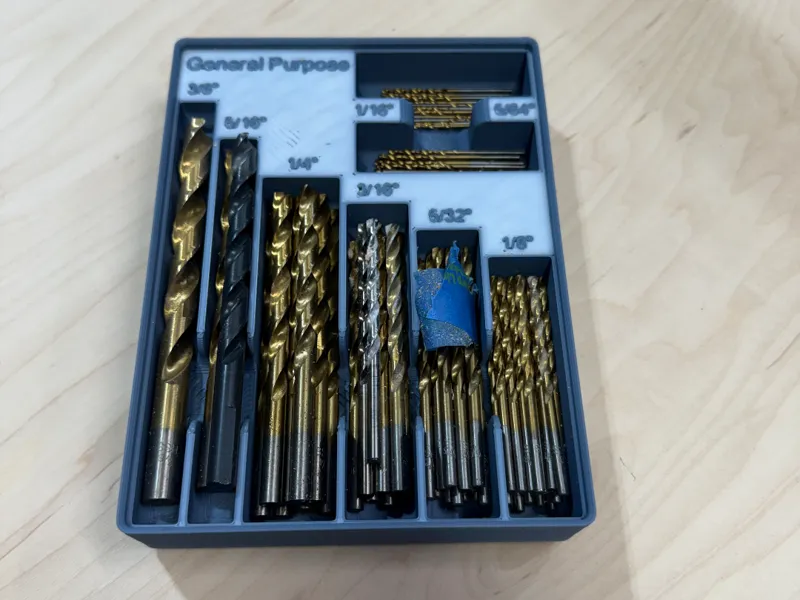 GridFinity Drill Bits - General, Brad, Masonry