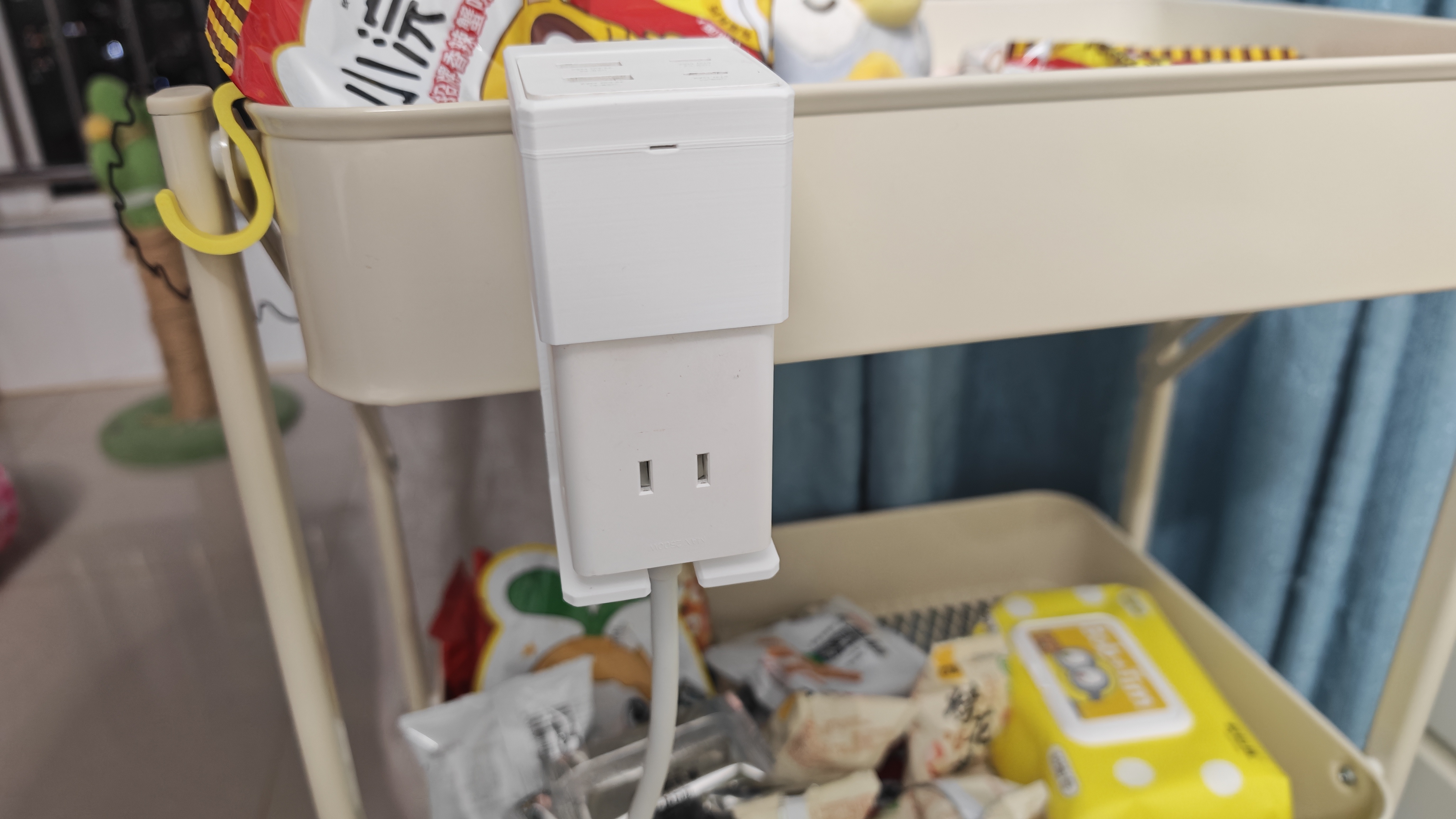 Miniatura 2 do modelo 3D xiaomi67W插排宜家推车挂架