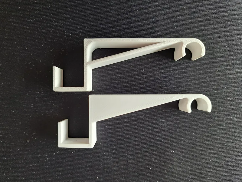Window holder for curtain rod from Ikea IRJA
