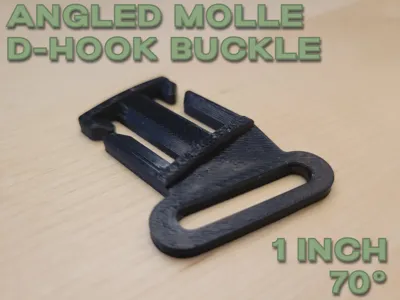 Angled MOLLE D-Hook Buckle 