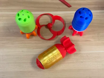 Torpedo Ornament Copter/Gyro Fidget Spinner