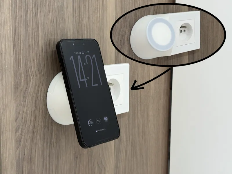 Magsafe wall mount outlet