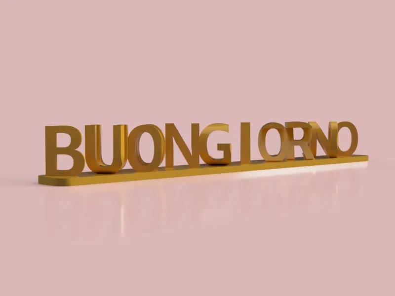 Ambigram Buongiorno Un Ca**o