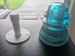 Antique Glass Insulator Mount