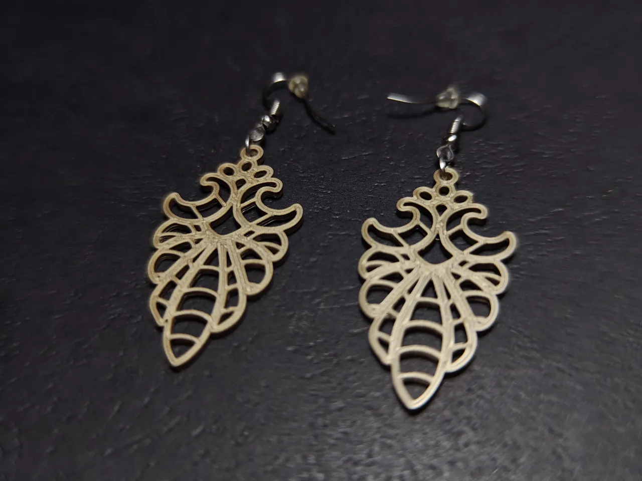 Winged Emblem Earrings view 3
