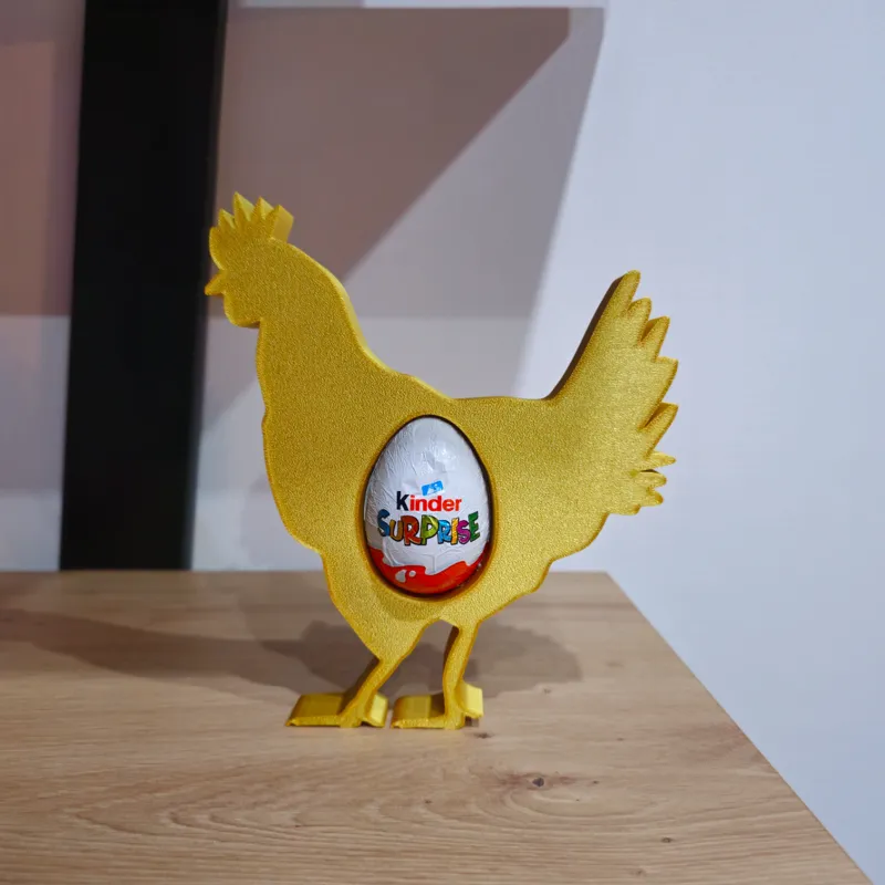 Easter chicken Kinder egg holder