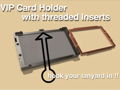 VIP CARD HOLDER with loop for lanyard 