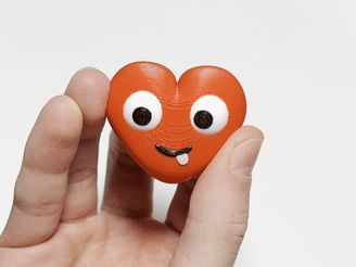 Crazy Heart - Print in Place - Articulated Eyes