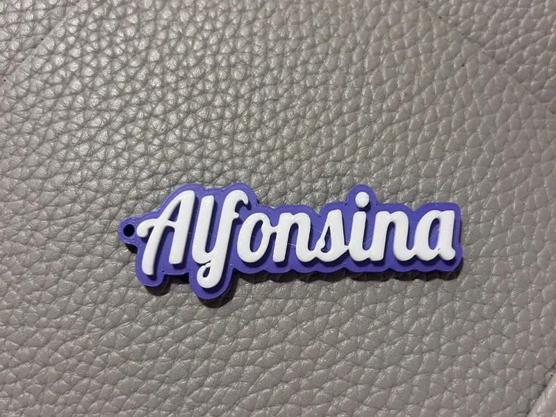 Alfonsina name keychain