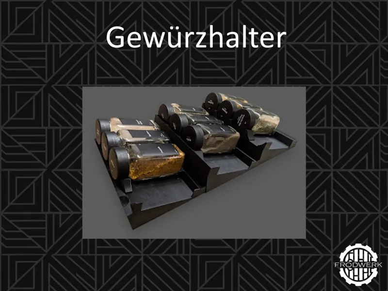 Modularer Gewürzhalter für die Schublade