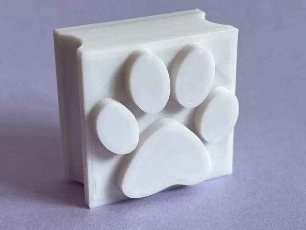 Tampon encreur empreinte de patte de chien
