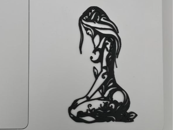 Kneeling woman