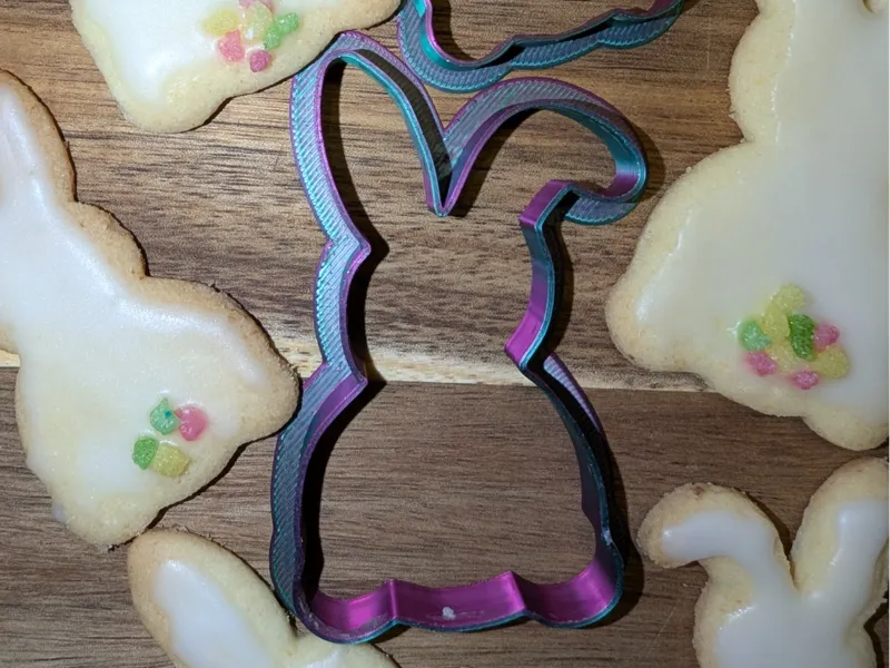 Cute easterbunny cookie cutter
