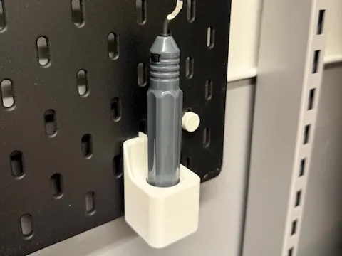 Large deburr tool holder for IKEA Skadis pegboard
