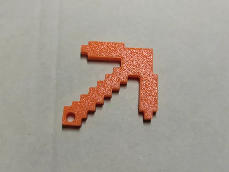 Minecraft Pickaxe Keychain