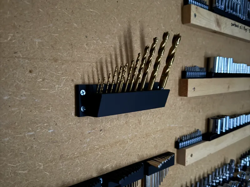 31 Drill Bit Wall Mount 