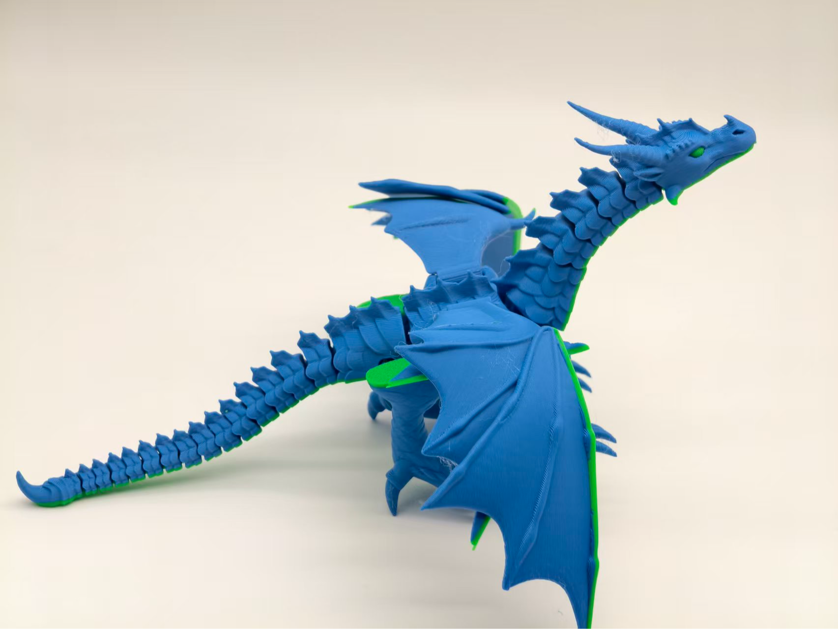 Miniatura 2 do modelo 3D 沙翼和海翼混合飞龙，无需支撑