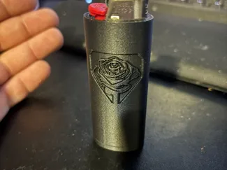 Bic Lighter Case Rose Social Media Killed Romance