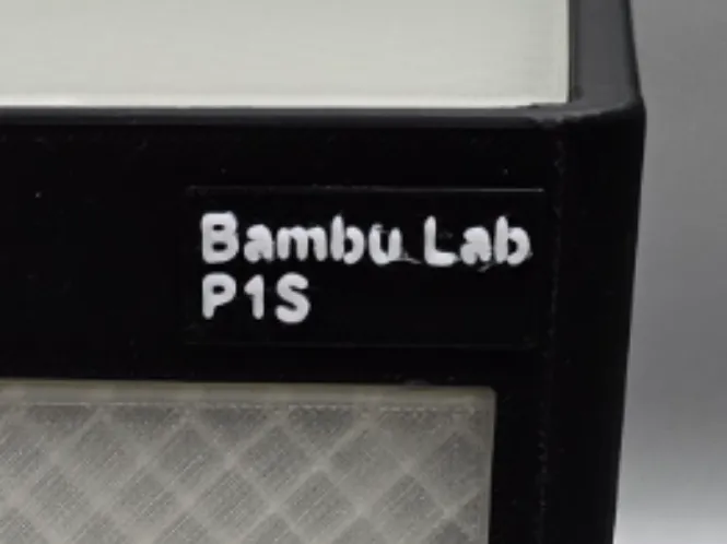 P1S Schild für Mini P1S