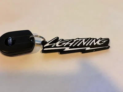 Ford F150 Lightning Keychain