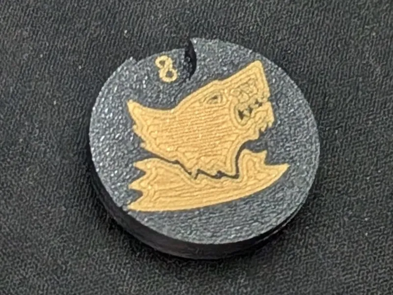 Space Wolves Wound counter - 4x2mm magnet insert