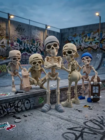 Figura decorativa: The Skelly Crew — vista de referencia 2