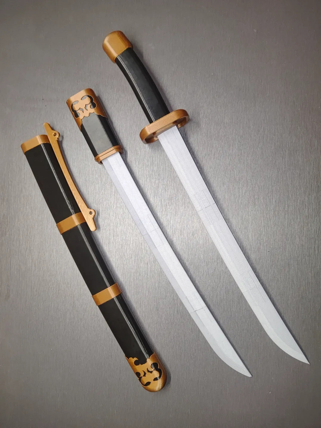 金错刀古钱币，一刀平五千，王莽新币（原版+钥匙扣版） - 3D Printer File