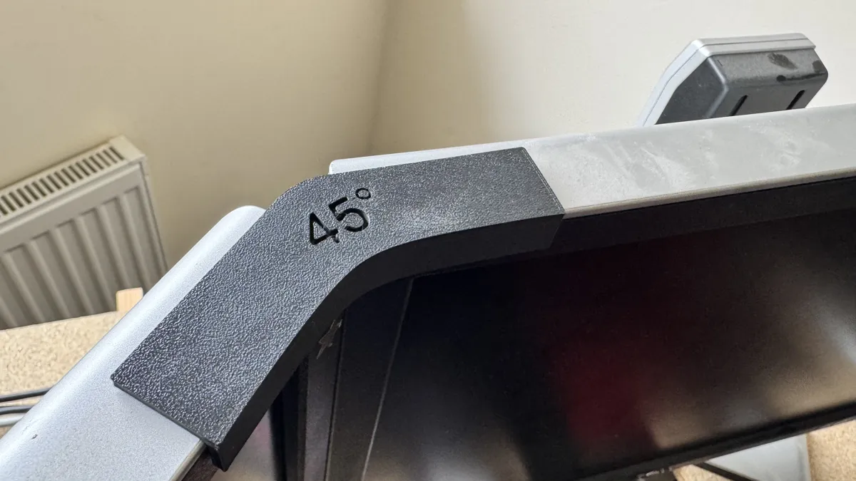 Template to help align monitors at 45/60 degrees - Free 3D Print Model ...