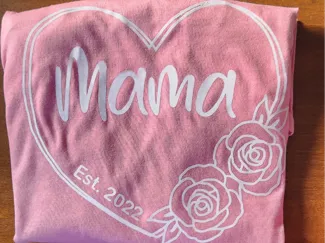 Mama Iron-on Heart