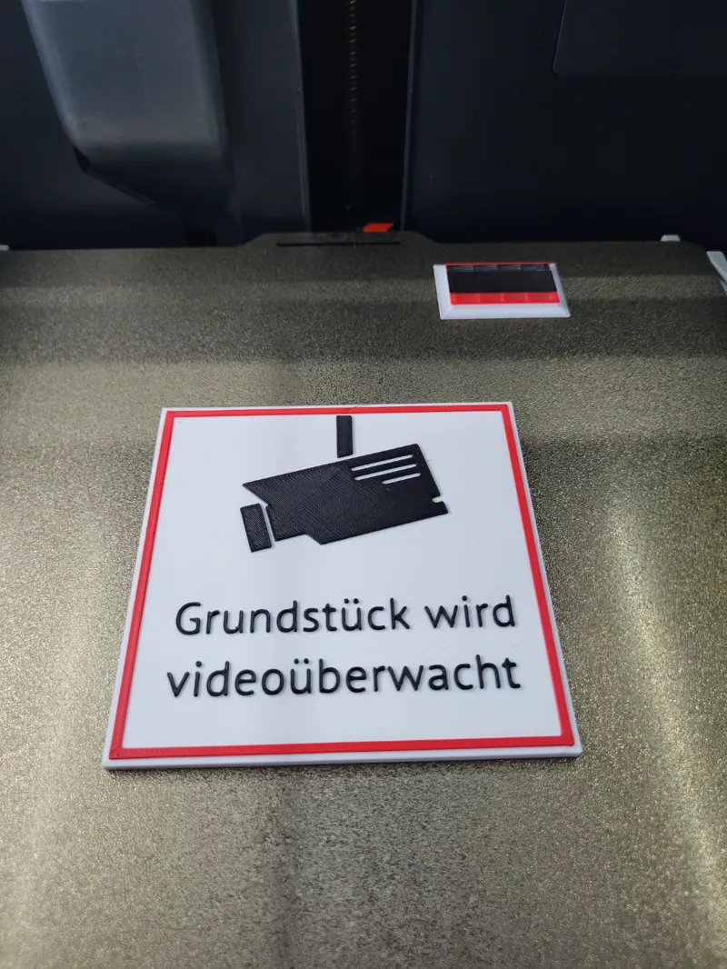 Videoüberwacht Schild