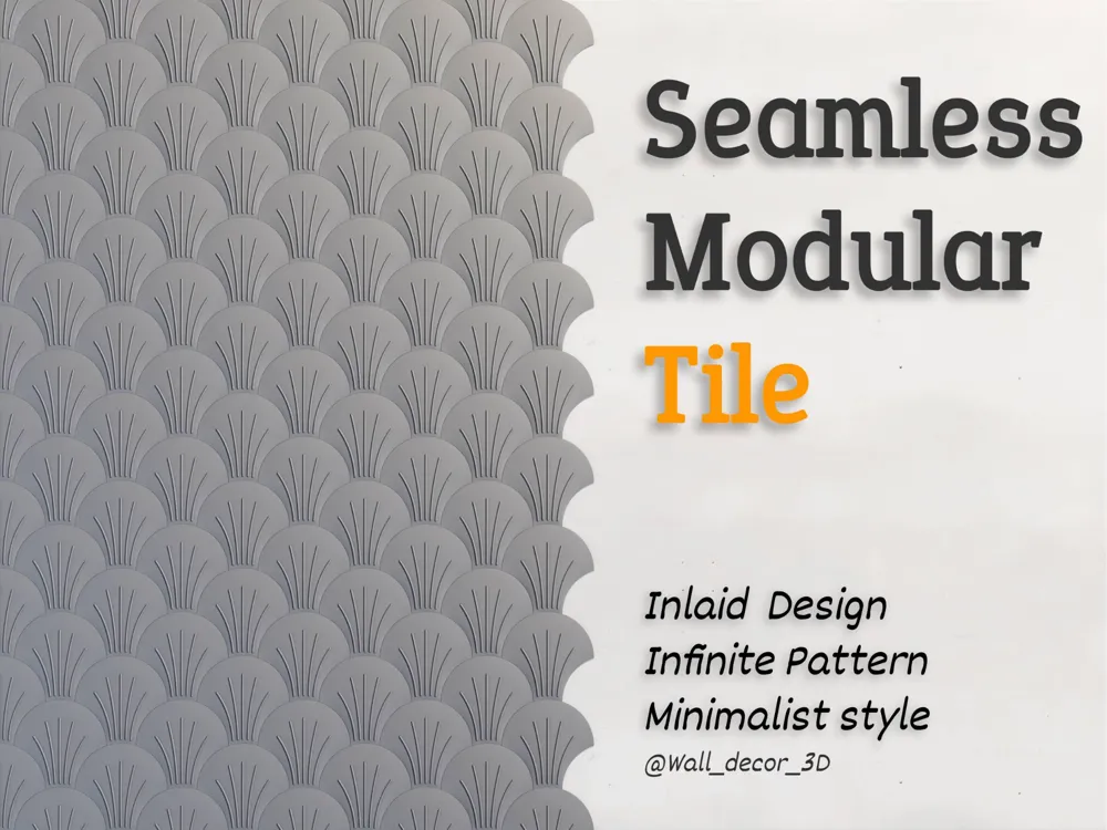 Seamless modular tile 0A15A - Free 3D Print Model - MakerWorld