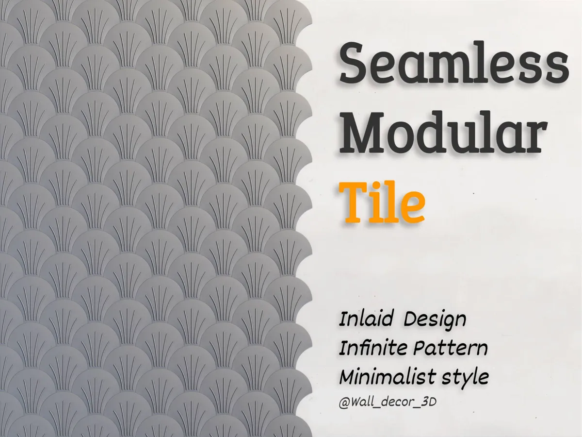 Seamless modular tile 0A15A - Free 3D Print Model - MakerWorld