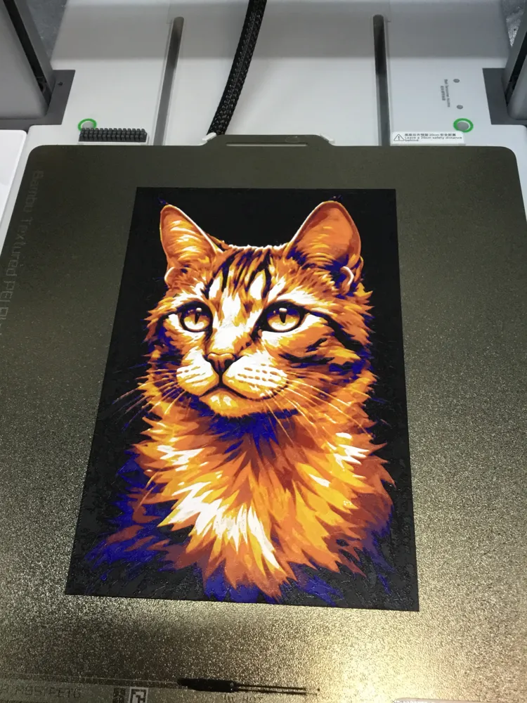 Cat HueForge NO AMS REQUIRED (6 Color) - Free 3D Print Model - MakerWorld