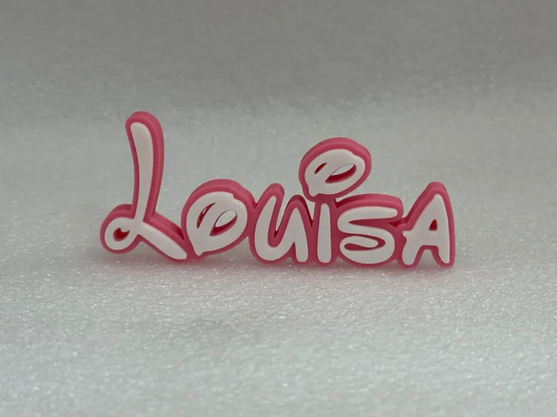 Disney Theme 3D Name Decor Sign Louisa