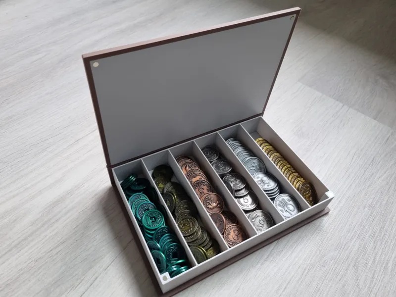 Boardgame Coin Book | Magnetic Storage Metal Coins