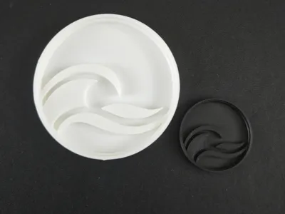 Ocean Waves Stamp or Cutter