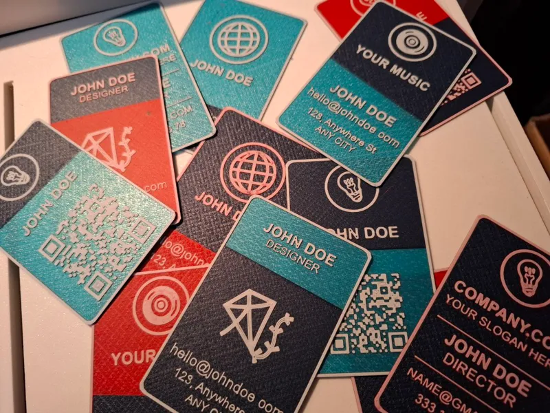 Parametric business card - type d
