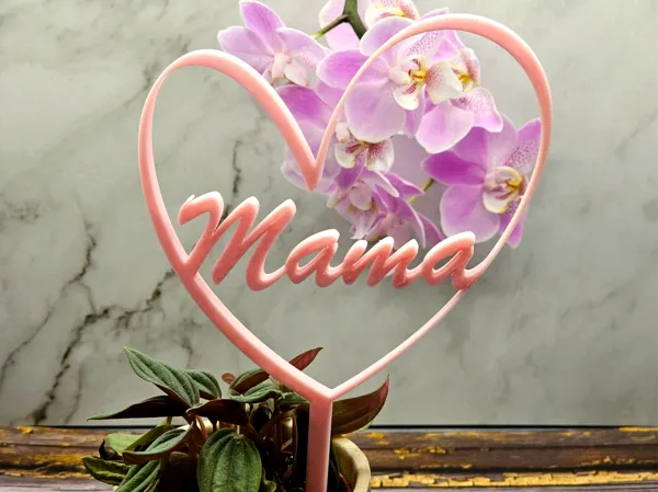 Figurine gâteau/plante Maman - Fête des Mères