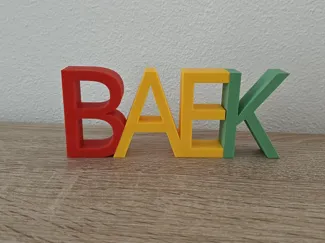 Baek letters carnaval