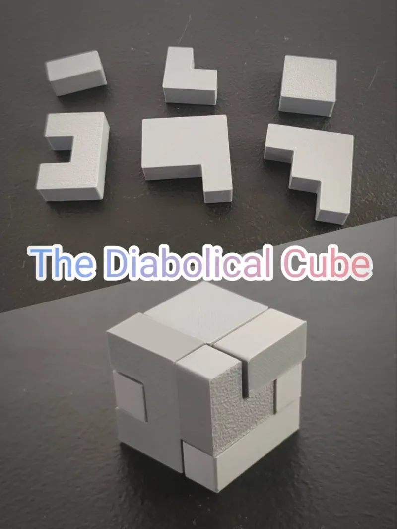 3*3*3 6-Piece Diabolical cube