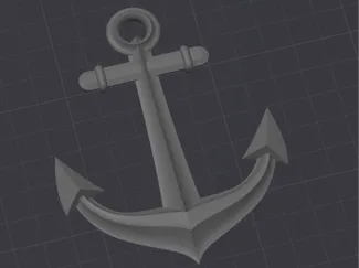 Anchor Ornament / Keychain