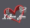 PLA - I Love You Herz 2 - 0.2mm