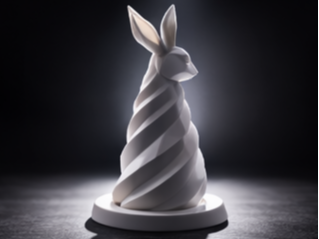 Elegant Spiral Bunny