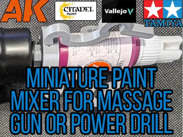 Mélangeur de peinture universel pour perceuse ou pistolet de massage