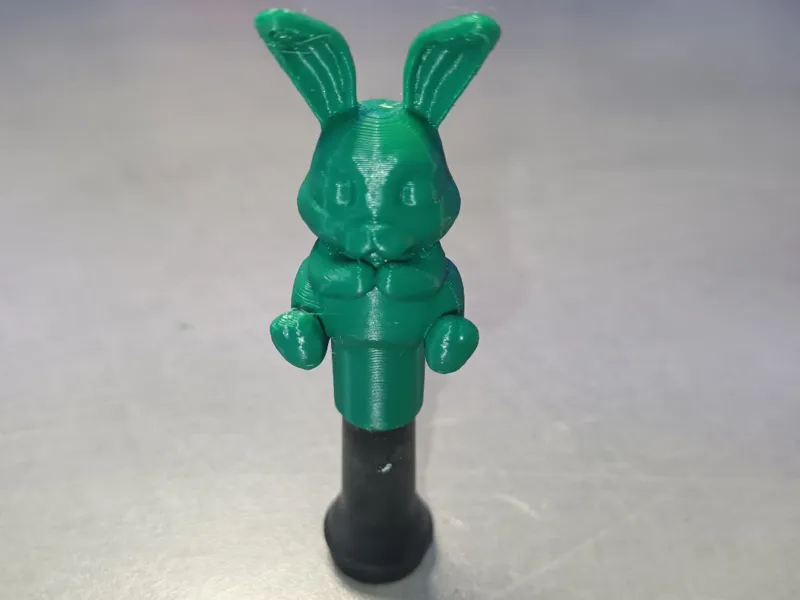 Bunny tire valve cap.