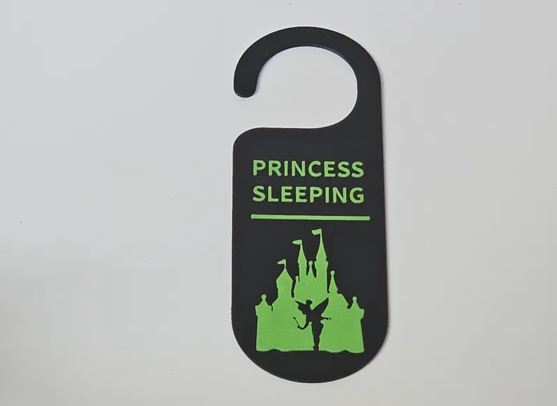 Princess Sleeping Door Hanger Tinkerbell