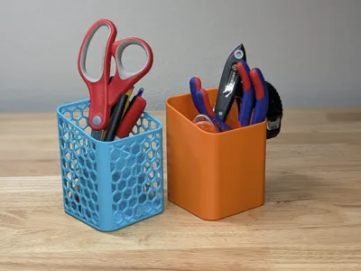 Compartamentalized Pen Holder - Solid and Hex